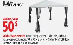 Canadian Tire FOR LIVING Columbia Soft-Top Gazebo offer