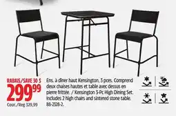 Canadian Tire Kensington 3-Pc High Dining Set offer