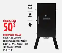 Canadian Tire Master Built 30˝ Analog Smoker offer