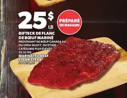 Provigo BIFTECK DE FLANC DE BŒUF MARINÉ | MARINATED BEEF FLANK STEAK offer