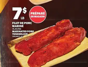 Provigo FILET DE PORC MARINÉ | MARINATED PORK TENDERLOIN offer