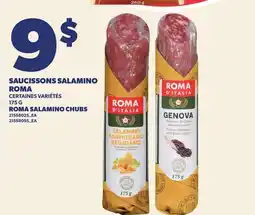 Provigo SAUCISSONS SALAMINO ROMA, 175 G | ROMA SALAMINO CHUBS offer