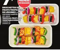 Provigo BROCHETTES DE FRUITS TROPICAUX ET DE LÉGUMES 2 UN., 257-400 G | TROPICAL FRUIT AND VEGETABLE KEBABS offer