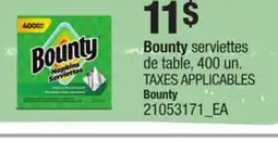 Provigo BOUNTY SERVIETTES DE TABLE, 400 UN offer