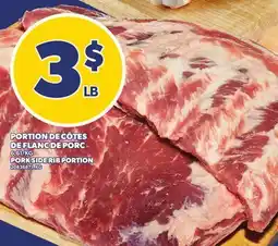 Provigo PORTION DE CÔTES DE FLANC DE PORC | PORK SIDE RIB PORTION offer