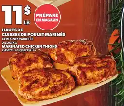 Provigo HAUTS DE CUISSES DE POULET MARINÉS | MARINATED CHICKEN THIGHS offer