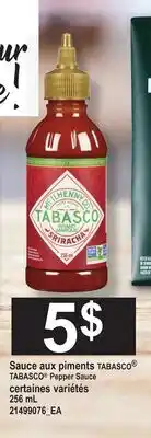 Provigo SAUCE AUX PIMENTS TABASCO | TABASCO PEPPER SAUCE offer