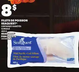 Provigo FILETS DE POISSON SEAQUEST SURGELÉ 400 G | SEAQUEST FISH FILLETS offer