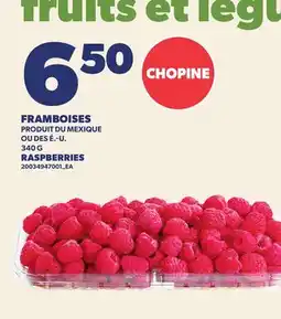 Provigo FRAMBOISES, 340 G | RASPBERRIES offer