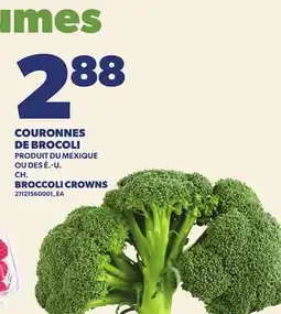 Provigo COURONNES DE BROCOLI | BROCCOLI CROWNS offer