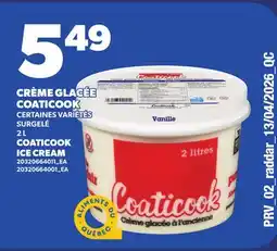 Provigo CRÈME GLACÉE COATICOOK, 2 L | COATICOOK ICE CREAM offer