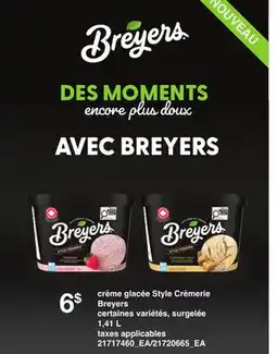 Provigo CRÈME GLACÉE STYLE CRÈMERIE BREYERS 1 offer