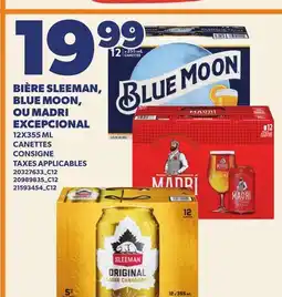 Provigo BIÈRE SLEEMAN, BLUE MOON, OU MADRI, 12X355 ML | offer