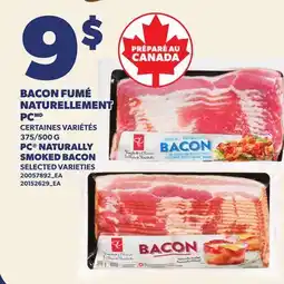 Provigo BACON FUMÉ NATURELLEMENT PC , 375/500 G | PC NATURALLY SMOKED BACON offer