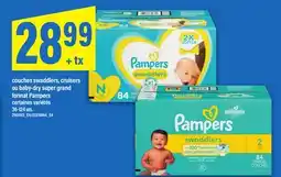 Maxi COUCHES SWADDLERS, CRUISERS OU BABY-DRY SUPER GRAND FORMAT PAMPERS, 36-124 un offer