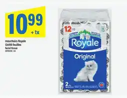 Maxi MOUCHOIRS ROYALE, 12X100 FEUILLES | FACIAL TISSUE offer