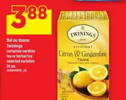 Maxi THÉ OU TISANE TWININGS offer