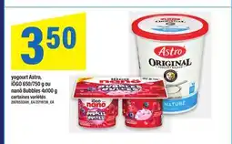 Maxi YOGOURT ASTRO, IÖGO 650/750 G OU NANÖ BUBBLES offer