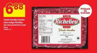 Maxi VIANDE CHEVALINE HACHÉE EXTRA-MAIGRE RICHELIEU | EXTRA LEAN GROUND HORSE MEAT offer