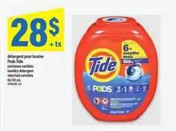Maxi DÉTERGENT POUR LESSIVE PODS TIDE | LAUDDRY DETERGENT, 63-112 un offer