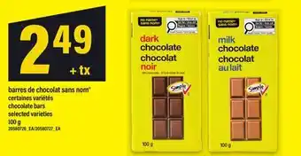 Maxi BARRES DE CHOCOLAT SANS NOM offer
