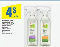 Maxi NETTOYANT TOUT USAGE OU POUR SALLE DE BAIN PC PRIORITÉ PLANÈTE | ALL PURPOSE OR BATHROOM CLEANERS offer