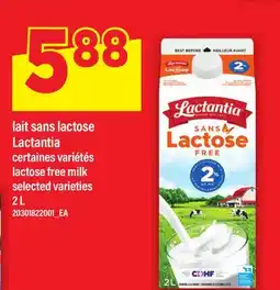 Maxi LAIT SANS LACTOSE LACTANTIA | LACTOSE FREE MILK LACTANTIA offer