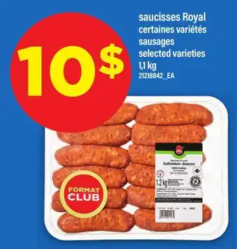 Maxi saucisses Royal | sausages offer
