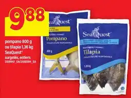 Maxi POMPANO 800 G OU TILAPIA 1,36 KG SEAQUEST offer