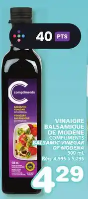 Marches Tradition COMPLIMENTS BALSAMIC VINEGAR OF MODENA offer