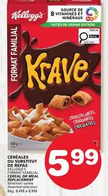 Marches Tradition KELLOGG'S FORMAT FAMILIAL CEREAL OR MEAL REPLACEMENT offer