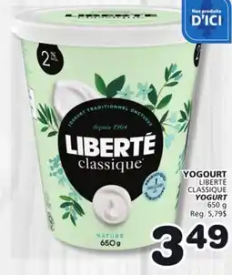 Marches Tradition LIBERTÉ CLASSIQUE YOGURT YOGURT offer