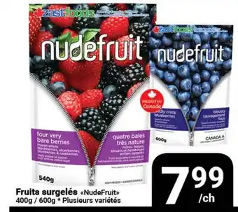 Pasquier Fruits surgelés NudeFruit offer