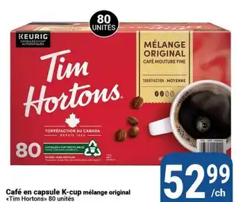 Pasquier Café en capsule K-cup mélange original Tim Hortons offer