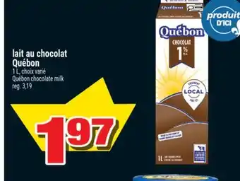 Super C LAIT AU CHOCOLAT QUÉBON | QUÉBON CHOCOLATE MILK offer