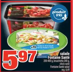 Super C salade Fontaine Santé | Fontaine Santé salad offer