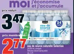 Super C eau de source naturelle Selection | Selection natural spring water offer