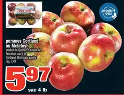 Super C pommes Cortland ou McIntosh | Cortland, McIntosh apples offer
