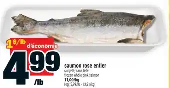 Super C saumon rose entier | frozen whole pink salmon offer