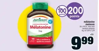 Super C Mélatonine Jamieson | Jamieson melatonin offer