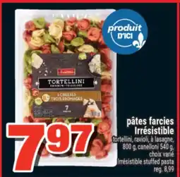 Super C pâtes farcies Irrésistible | Irrésistible stuffed pasta offer