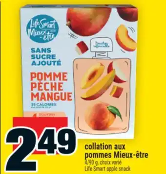 Super C collation aux pommes Mieux‑être | Life Smart apple snack offer