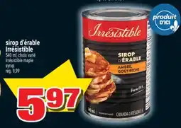 Super C sirop d'érable Irrésistible | Irrésistible maple syrup offer