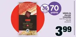 Super C tablette de chocolat Irrésistible |swiss milk chocolate bar offer