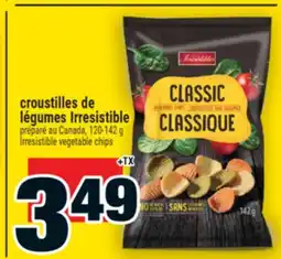Super C CROUSTILLES DE LÉGUMES IRRESISTIBLE | IRRESISTIBLE VEGETABLE CHIPS offer