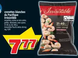 Super C crevettes blanches du Pacifique Irrésistible | Irrésistible Pacific white shrimp offer