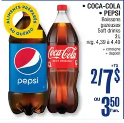 Jean Coutu COCA-COLA, PEPSI Soft drinks offer