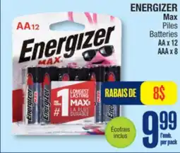 Jean Coutu ENERGIZER Max Piles Batteries offer