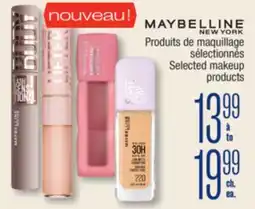 Jean Coutu MAYBELLINE NEW YORK Selected makeup products offer