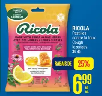 Jean Coutu RICOLA Cough lozenges offer